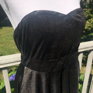 Free People Fit And Flare Strapless Metallic Dress Large thumbnail 5
