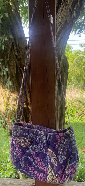 Vera Bradley Crossbody Bag Batik Leaves ~ Retired Pattern thumbnail 1