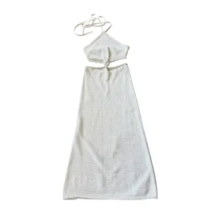 Cult Gaia Cameron Dress Off White Knit Cutout Midi thumbnail 3