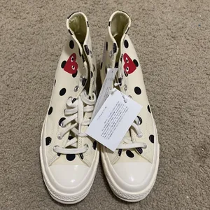 Comme des Garcons Play x Converse Play One Heart Sneakers Woman size 10 Men 8 thumbnail 2