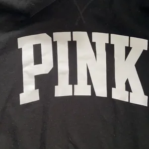 Pink Victoria’s Secret black sweatshirt thumbnail 7