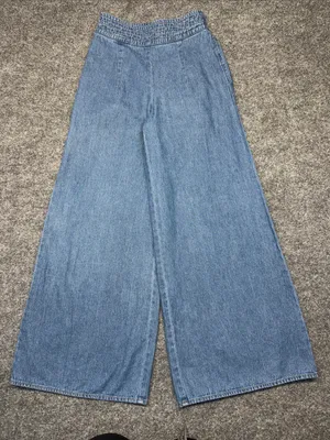 Eleven.O.One Wide-Leg High-Waist Flare Pants in Light Blue thumbnail 1