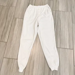 Dippin Daisys Staying In Pants Size M White Waffle Knit Jogger Pajama Coquette‎ thumbnail 3