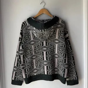Free People Boho Poncho Six Degrees Hooded Sweater thumbnail 2