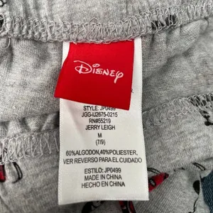 Disney Mickey Mouse Juniors Size Medium Gray Pajama Lounge Pants Novelty Sleep thumbnail 5