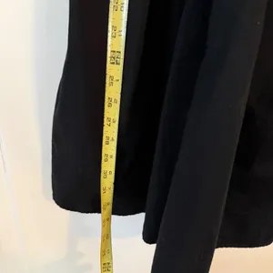 Old Navy Black Puff Sleeve Smocked Mini Dress‎ V-Neck Ribbon Medium Petite thumbnail 4
