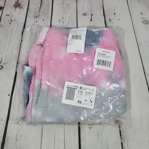 Cross‎ Colours Pink Grey Tie Dye Sweat Shorts Leont Bell Missing Size M thumbnail 8