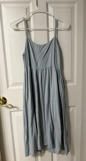 Altar'd State Dusty Blue Dress thumbnail 3