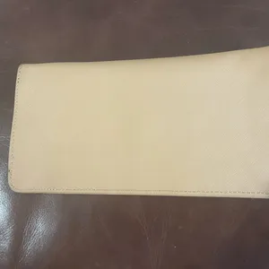DKNY Cream Envelope Clutch with Subtle Logo thumbnail 3