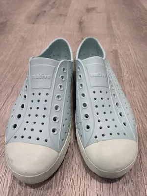 Native Jefferson Slip-On Shoes Light Blue Rubber Size W10 M8 thumbnail 8