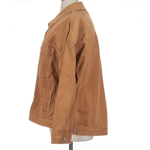 Free People $128 We The Free Opal Swing Denim Jacket Rust Brown/Orange XL thumbnail 4