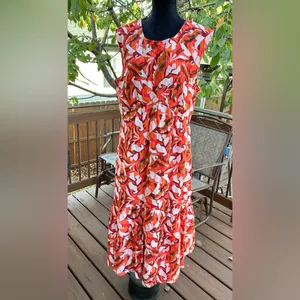 Nine West Womens maxi dress LIKE NEW🧡💙🤍 thumbnail 4