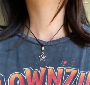 grunge y2k cute star swirl necklace💫🌀 thumbnail 1