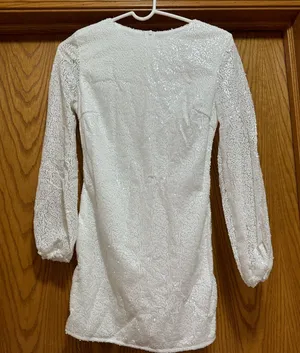 Long sleeve sequined homecoming dress size small thumbnail 1
