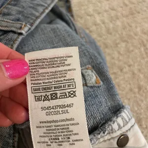 Topshop High Waist Crop Raw Hem Straight Leg Jeans 28 thumbnail 9