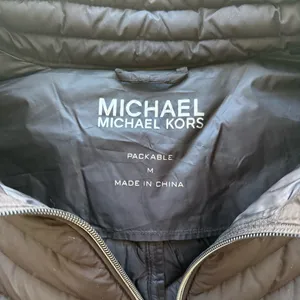 Michael Kors Quilted Hooded Jacket Size Medium thumbnail 5