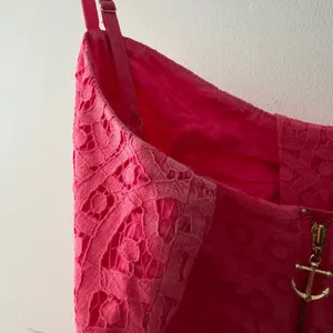 Lilly Pulitzer Karina Lipstick Pink‎ Lace Empire Waist Dress Adorable thumbnail 11