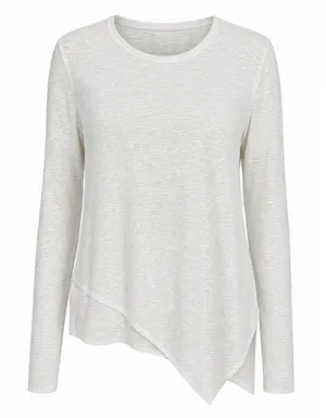 Lululemon Sweetest Day Long Sleeve Burnout Asymmetrical Top Size 10 thumbnail 1