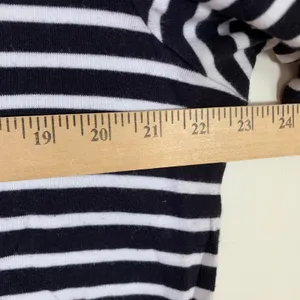 Breton Striped Plus Sz Women Nautical Coastal Pima Cotton Boat Neck Top 3X READ thumbnail 5
