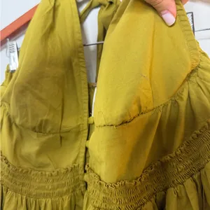 Free People Dirty Olive Sail Away Halter Tunic Mini‎ Dress thumbnail 5