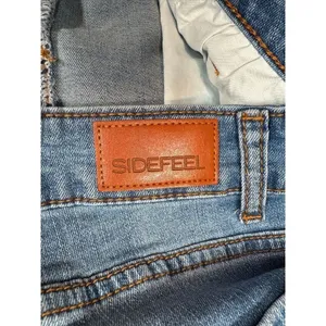 Sidefeel Jeans Distressed Medium Wash Straight Leg High Rise Stretch Women's 18 thumbnail 7