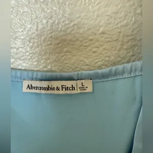 Abercrombie & Fitch Satin Cowl Neck Top Large thumbnail 2