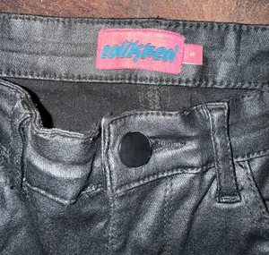 Edikted Leather Flare Pants thumbnail 3