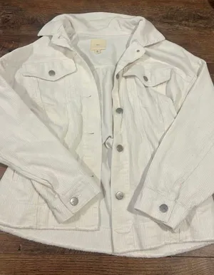 tgla corduroy jacket white Size M thumbnail 1