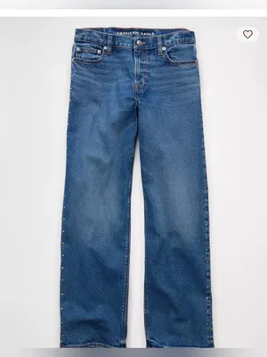 American Eagle Stretch Studded High-Waisted Stovepipe Jean thumbnail 3
