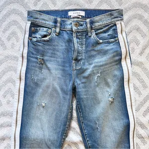 PISTOLA Charlie High Rise Straight Leg Button Fly Zipper Blue Denim Jeans 26 thumbnail 4