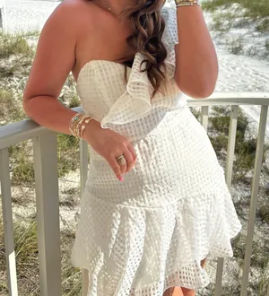 White Boutique Dress Size M thumbnail 1