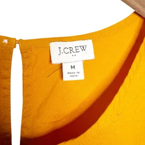 J. Crew Orange Pink Flutter Sleeve Top Sz M thumbnail 5
