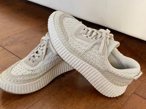 Dolce Vita Cream Woven Platform Sneakers thumbnail 1