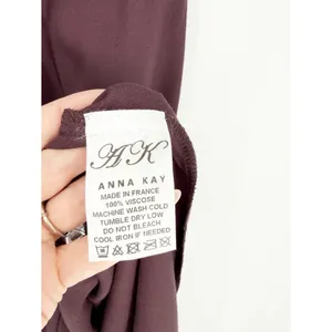 Anna‎ Kay Slit Leg Sleeveless Maxi Dress L Purple Cocktail thumbnail 7