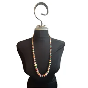 Vintage Genuine Lucite necklace with beads that imitate natural semi-precious st thumbnail 5