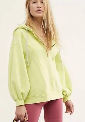 Free People Lime Quarter Zip thumbnail 1