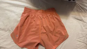 Orange Lululemon Shorts 4" thumbnail 3