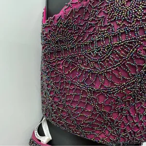 Sherri Hill‎ Burgundy Maroon Beaded Two Piece Homecoming Mini Dress Size 6 thumbnail 9