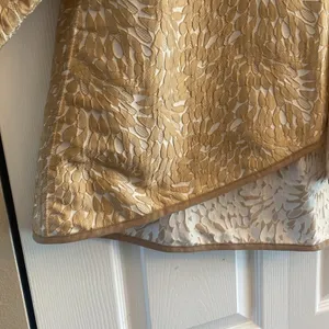 Winding River Gala Jacket Womens Size XL Gold Jacquard High Low Swing Evening‎ thumbnail 3