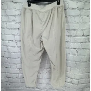 NWT Avia Pants Women's XL Beige Stripe Cinchable Hem Lightweight Pockets thumbnail 5