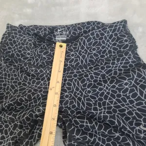 Nike Dri-Fit Running Capri Leggings Black Reflective Print Women's Size Small thumbnail 7