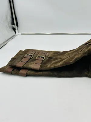 Nine West Taupe Brown Suede Tumble Tall Riding Boots Sz 9 Double Buckle thumbnail 13