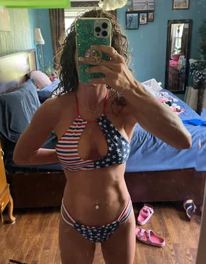 American Flag Bikini Set Medium Red thumbnail 1