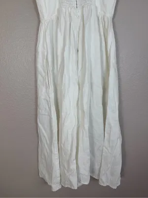 Reformation Tori Linen Dress White size 4 $249 Button Down Sundress thumbnail 15