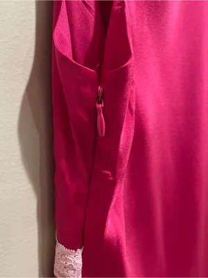 ASOS Design Satin Flippy Mini Dress Pink Lace Trim Sleeveless Women’s Size 6 thumbnail 11