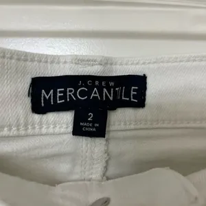 J Crew Mercantile White Denim Mini Skirt Size 2 thumbnail 8