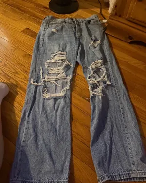 Aeropostale Jeans baggy ripped size 8 short thumbnail 1