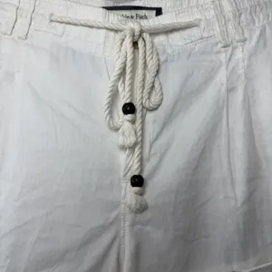 Abercrombie &‎ Fitch Womens Linen Shorts Size 12 Ivory Drawstring Resort Preppy thumbnail 7