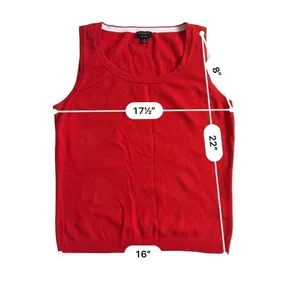 Talbots Red  Sweater Vest size M thumbnail 4