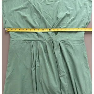 Halara Breezeful™ V-neck midi dress Green Wrap Style XL Travel Athletic Costal thumbnail 8